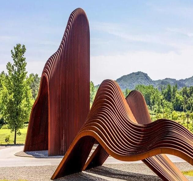 秀峰锈钢板造型